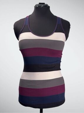 Women’s Lululemon Cool Racerback Striped Running Tank Size 6